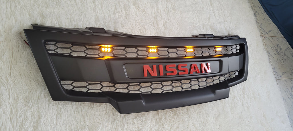 SALE ! NISSAN FRONTIER 2009-2021 GRILL Red Nissan Version