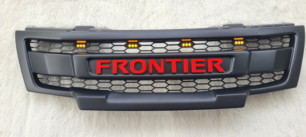 NISSAN FRONTIER 2009-2021 GRILL Red Frontier Version 2