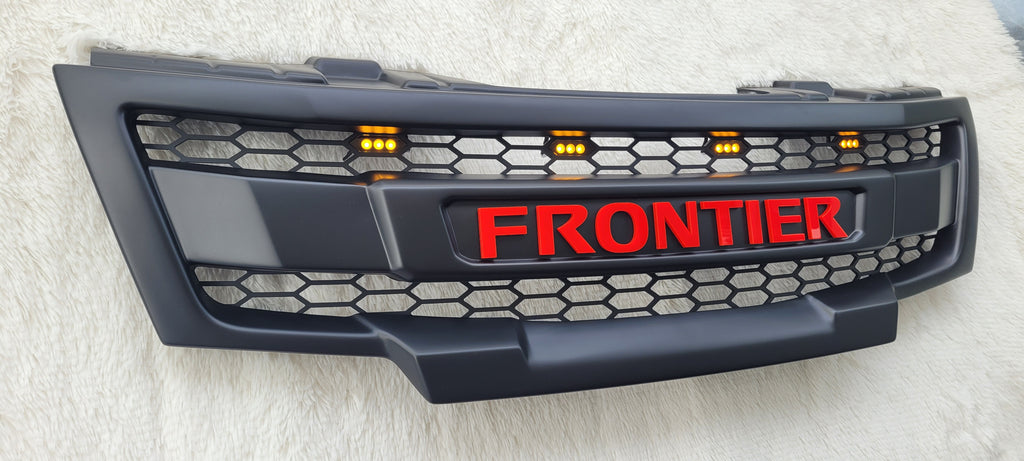 NISSAN FRONTIER 2009-2021 GRILL Red Frontier Version 2