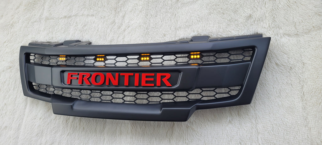 NISSAN FRONTIER 2009-2021 GRILL Red Frontier Version 2