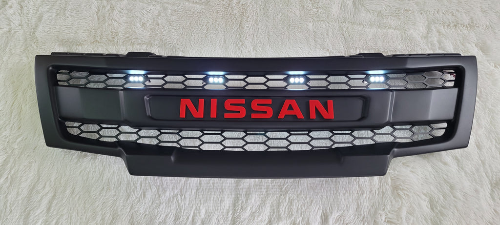 SALE ! NISSAN FRONTIER 2009-2021 GRILL Red Nissan Version