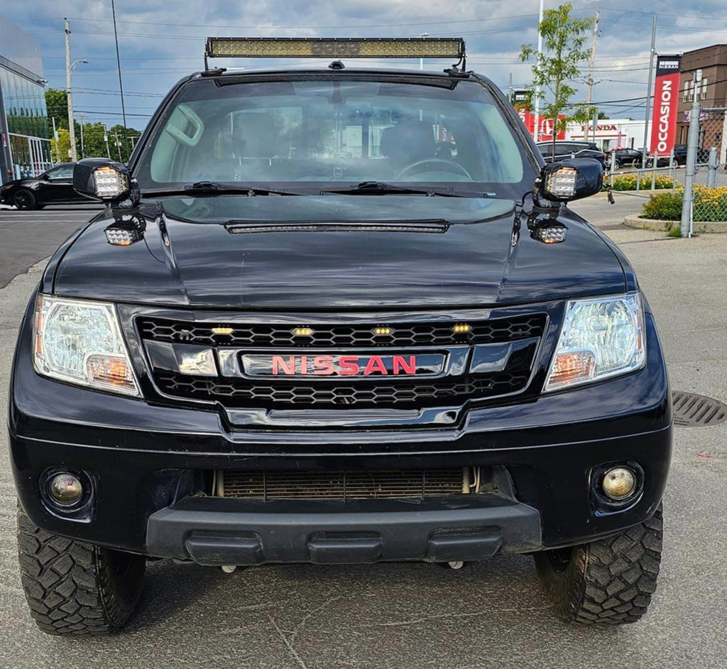 SALE ! NISSAN FRONTIER 2009-2021 GRILL Red Nissan Version