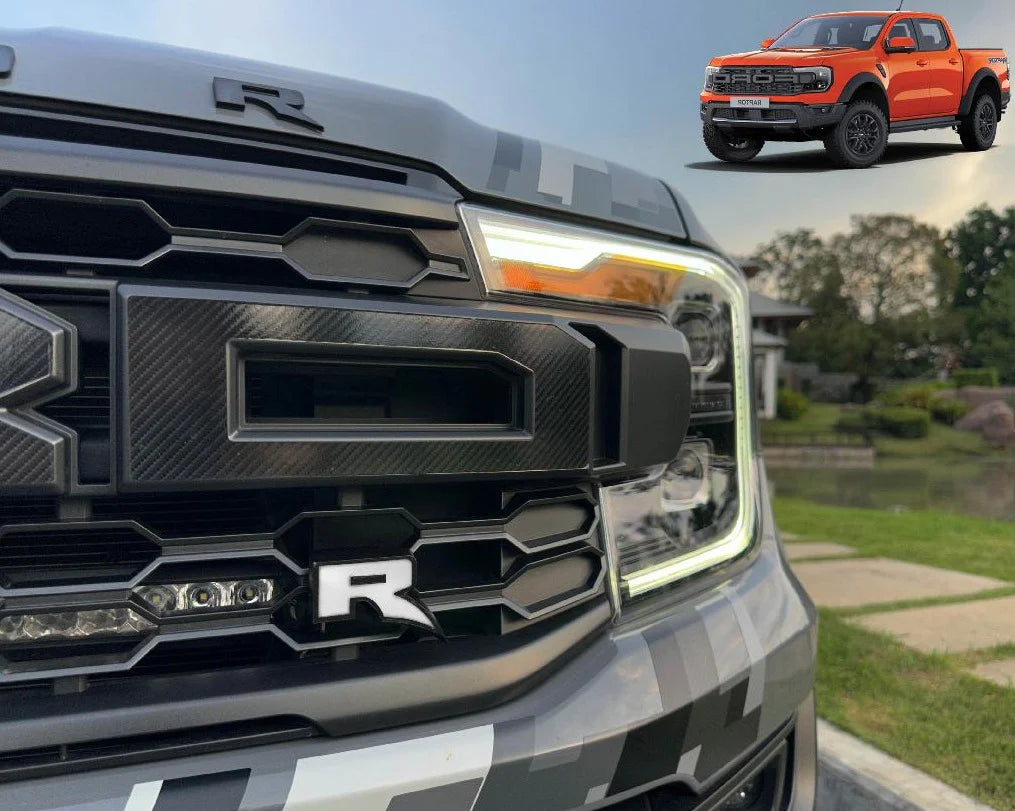 FORD RAPTOR " R " LOGO FOR GRILL NEXT GEN 2023-2024